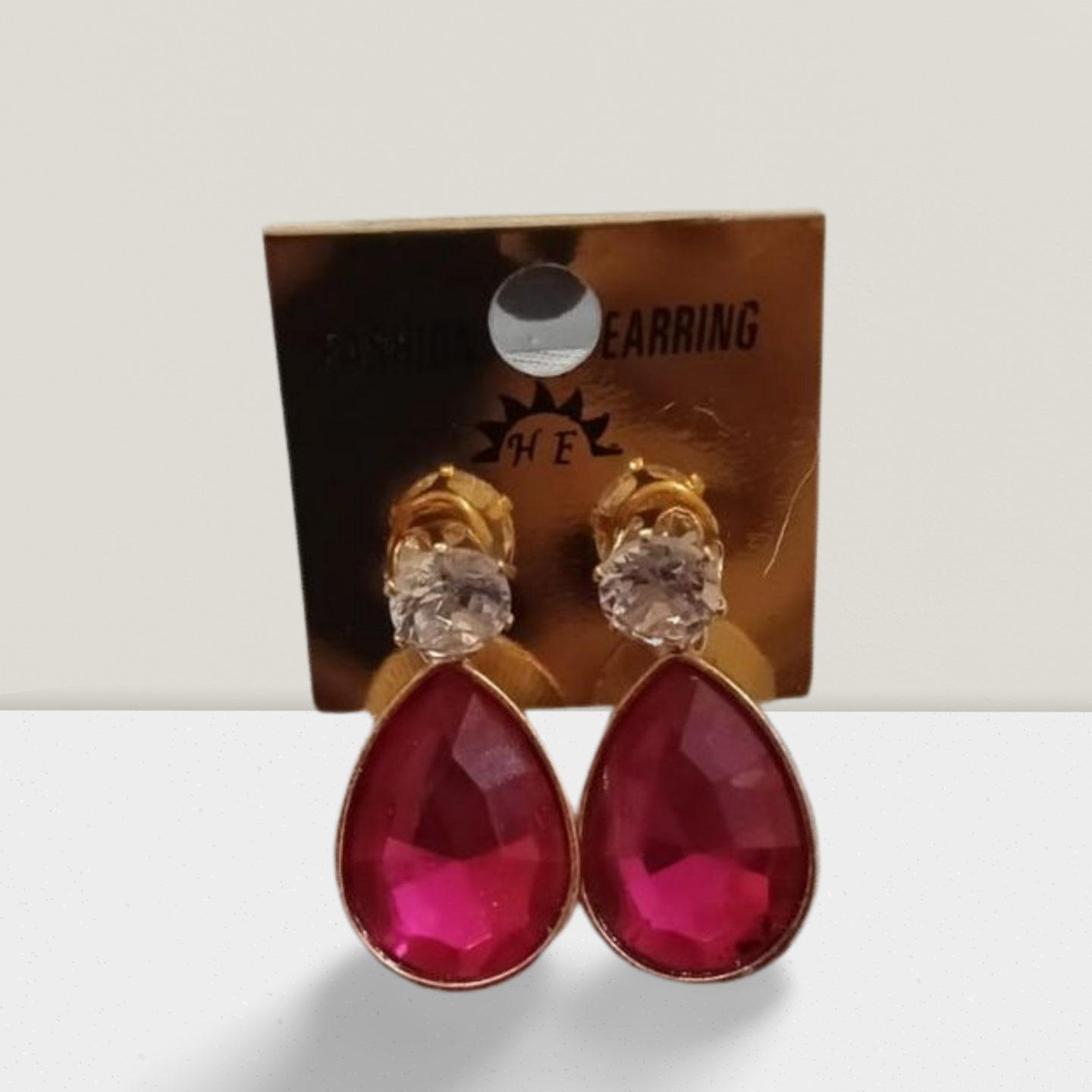 Oval Stone earrings-mrteddyboy