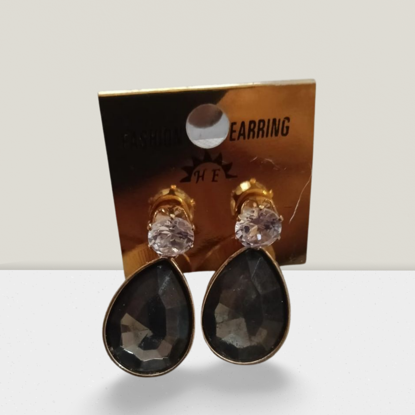oval stone earrings-mrteddyboy