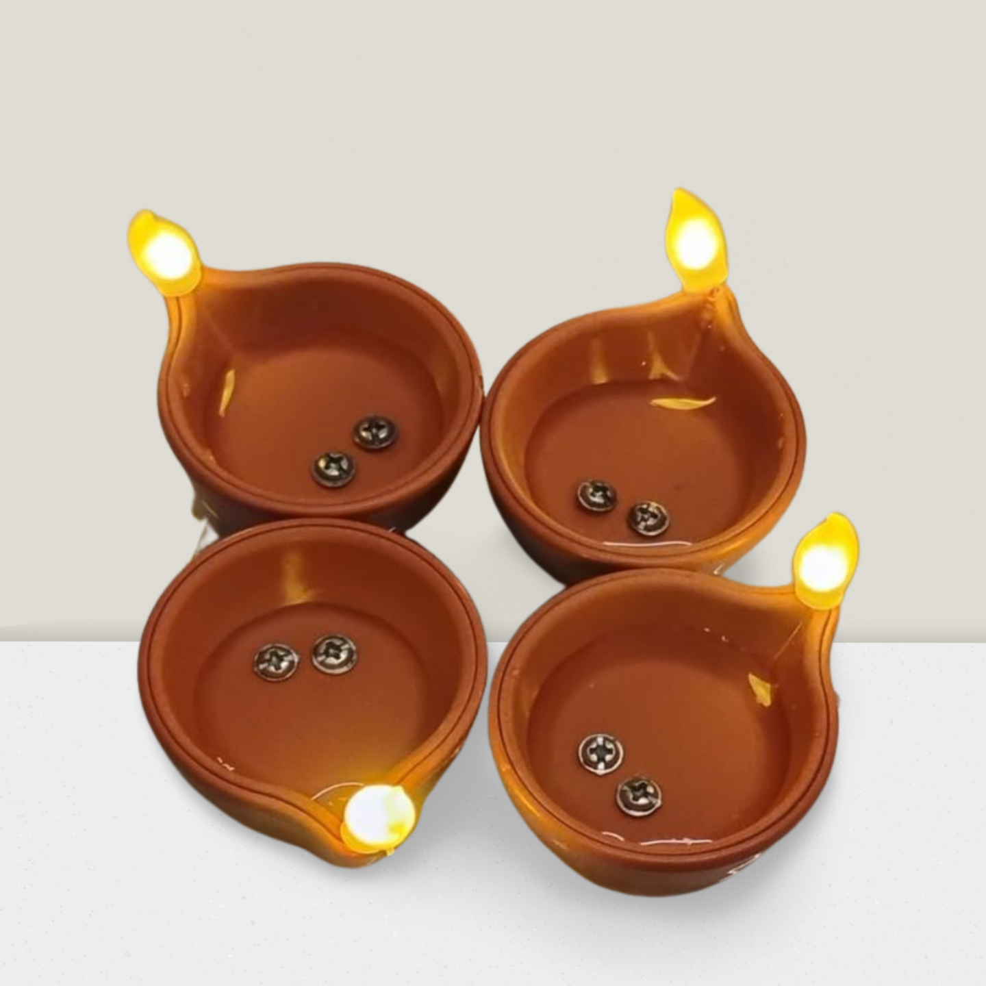 Water Sensor LED Diya - Pack Of 12